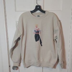 Gildan Tan Heavy Blend Sweatshirt Princess Diana "The Revenge Dress" Screenprint